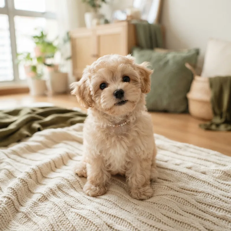Cream apricot Maltipoo puppy for sale in Singapore